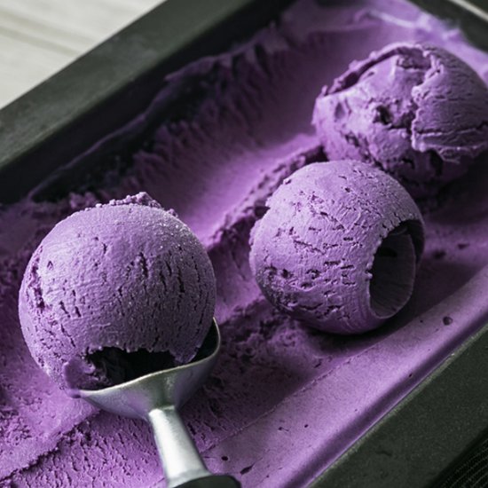 No-Churn Ube Purple Yam Ice Cream