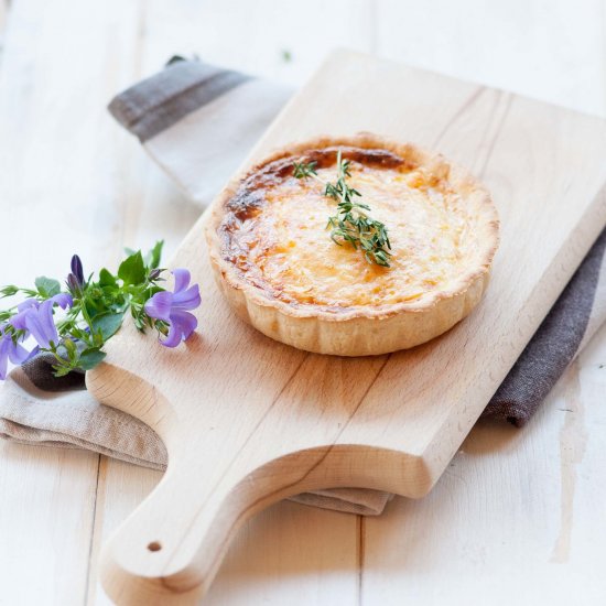 quiche with cheese