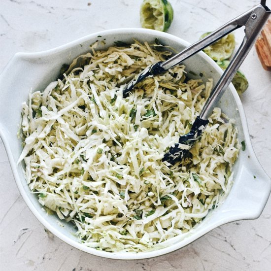 Lime Cilantro Slaw