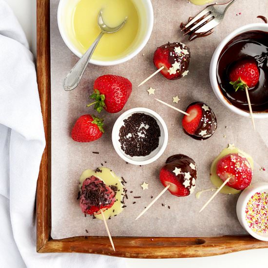 Strawberries Dipped in Chocolate