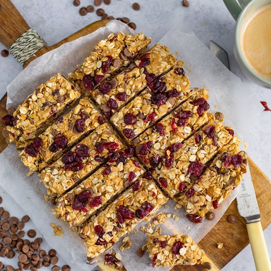 No Bake Peanut Butter Granola Bars