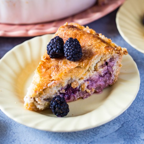 Blackberry Custard Pie