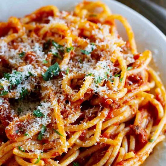 Easy Spaghetti Meat Sauce