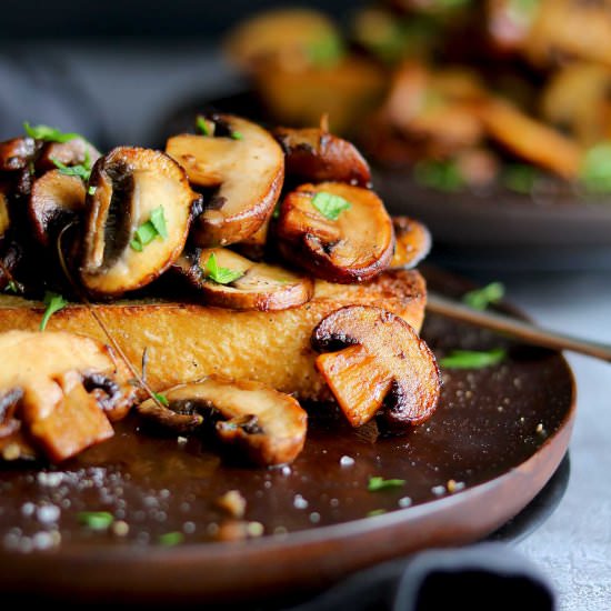 Garlic Mushroom Bruschetta