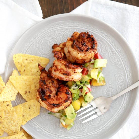 Grilled Shrimp with Avocado Pico