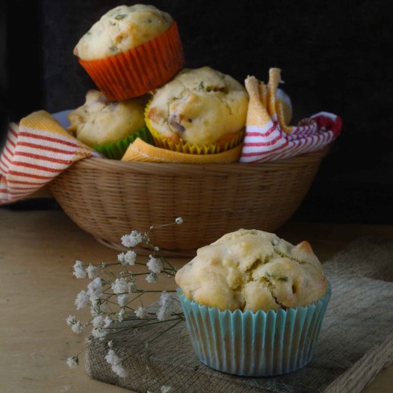 Sage and pancetta muffin