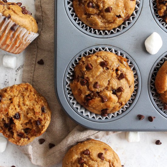 Gluten-Free S’mores Muffins