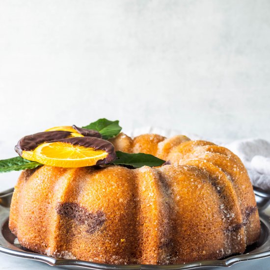 Chocolate Orange Marble Cake