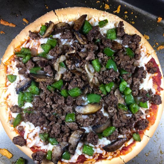 Philly Cheesesteak Pizza