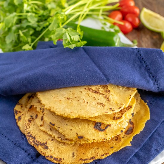 Homemade Corn Tortillas