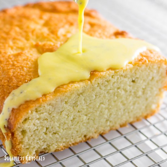 Lemon poppyseed keto pound cake