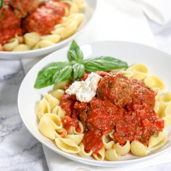 Easy Vegan Spaghetti and Meatballs