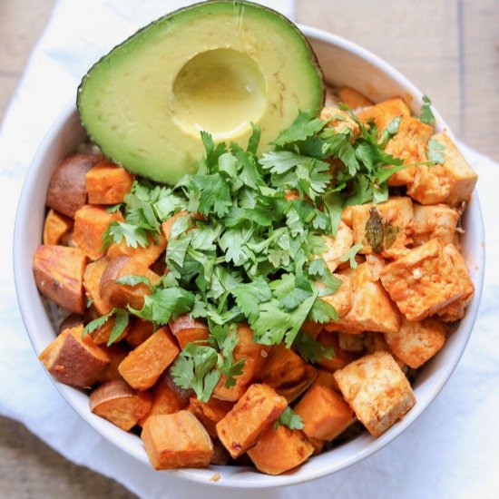 Vegan Sweet Potato and Tofu Curry