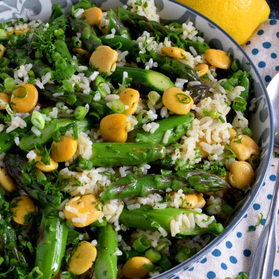 Asparagus Lupini Bean Salad