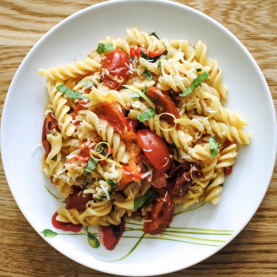 One-Pan Pasta Arrabiata for One