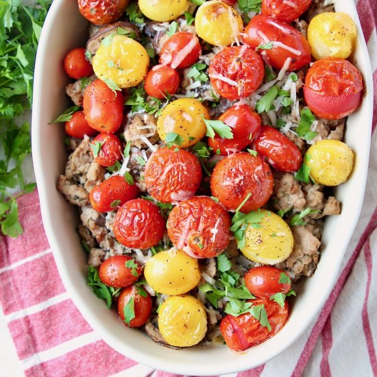 Italian Polenta Turkey Casserole