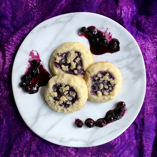 Blueberry Cobbler Cookies