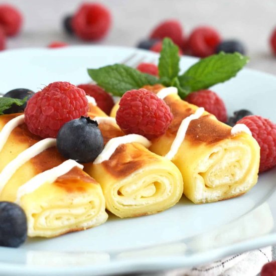 Crepes With Cheese (nalisniki)