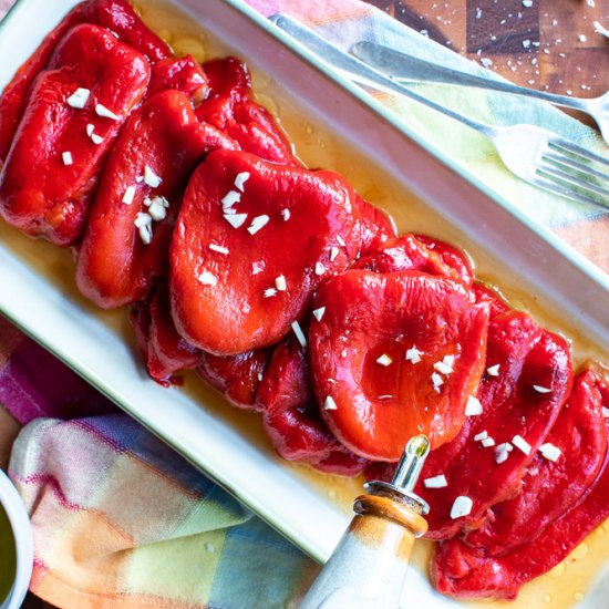 How to make roasted red peppers