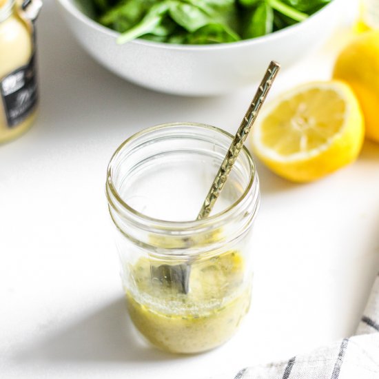 Lemon Dijon Homemade Salad Dressing