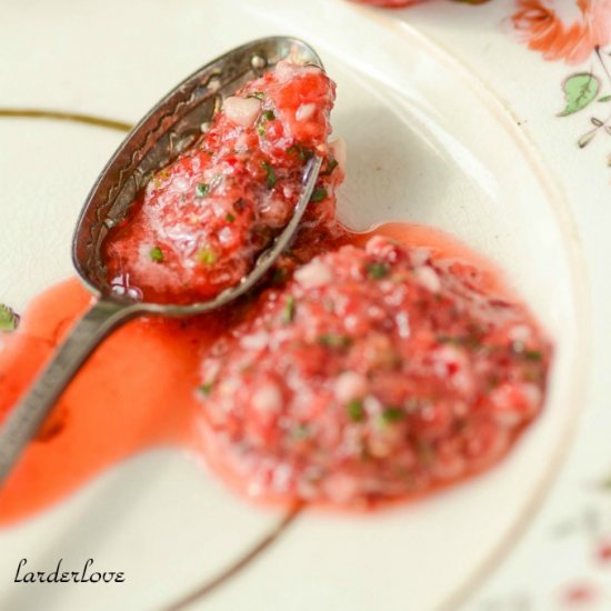 Strawberry and Basil Pesto