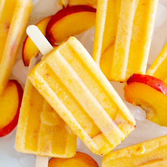 Peach Popsicles