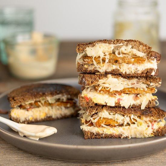 Pimento Cheese Vegetarian Reuben