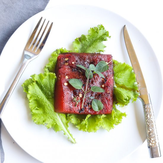 Roasted Watermelon Steak