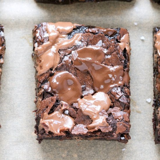 Healthy Nutella Brownies