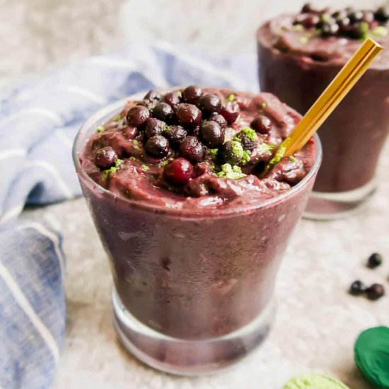 Wild Blueberry Smoothie