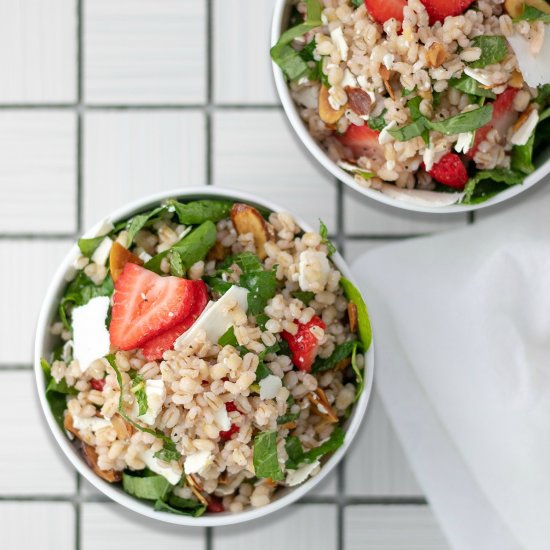 Strawberry Barley Salad