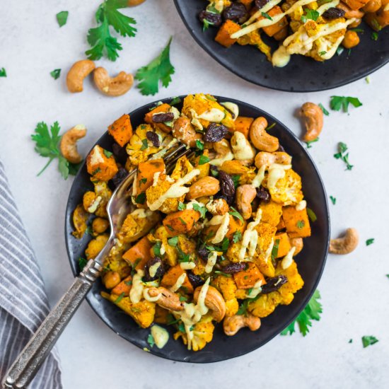 Curry Roasted Cauliflower Salad