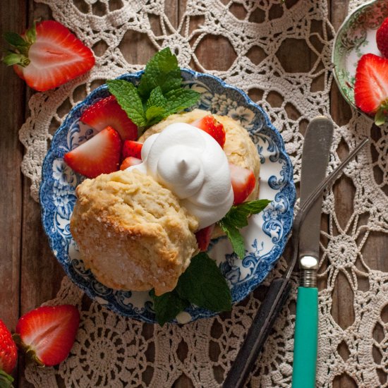 Strawberries and Cream Scones