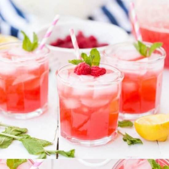 Homemade Raspberry Lemonade