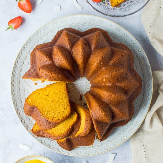 Vegan Mango Bundt Cake