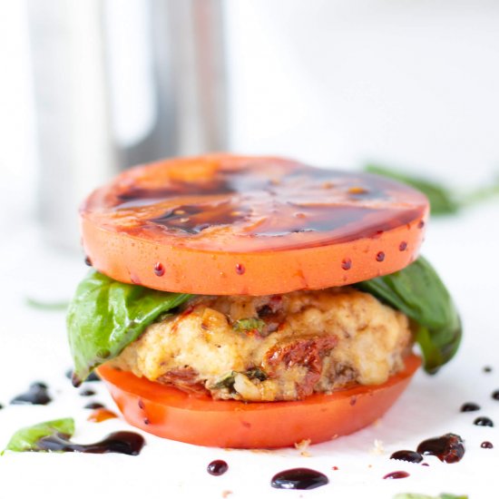 Chicken Caprese Burgers