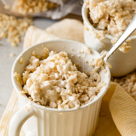 RICE KRISPIE TREAT IN A MUG FOR ONE