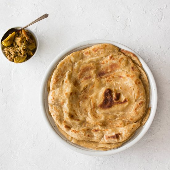 Lachha Paratha (Layered Flatbread)