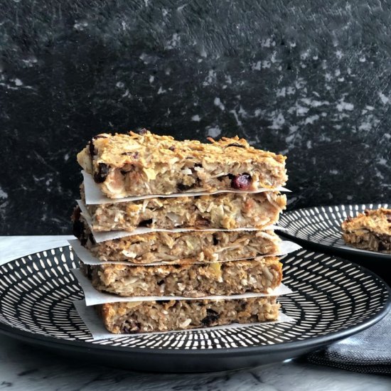 Fruit, oat and chia slice