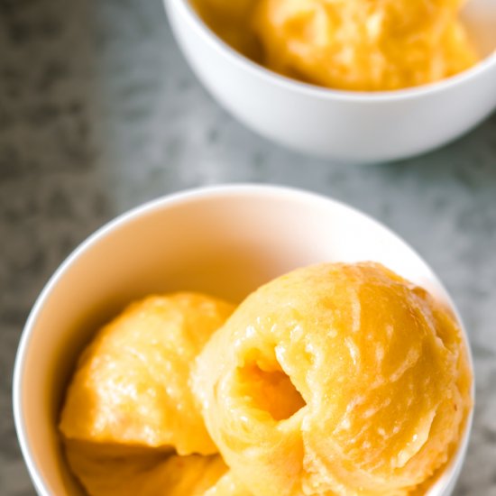 Basil-Peach Sorbet Recipe