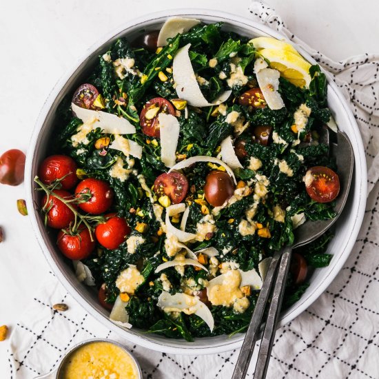 Kale Salad w Parmesan Dressing