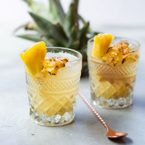 A refreshing pineapple drink