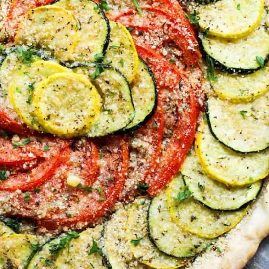 ZUCCHINI TOMATO TART