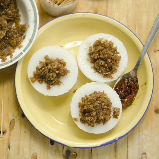 Chinese steamed rice flour cake