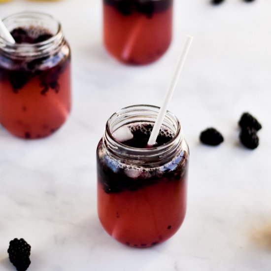 Sparkling Blackberry Lemonade