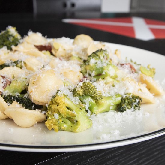 Chorizo and Broccoli Orecchiette