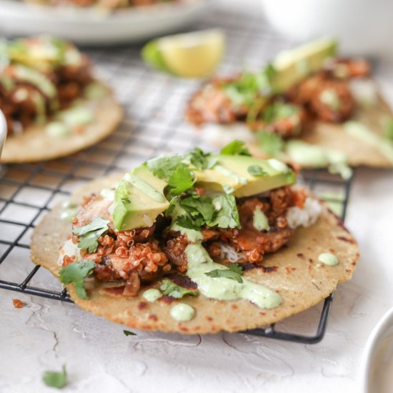 Vegetarian Chipotle Mushroom Tacos