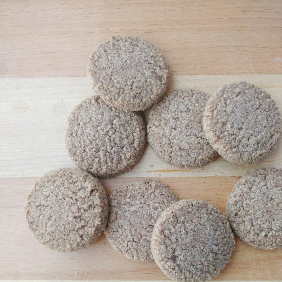 Eggless chocolate ragi cookies