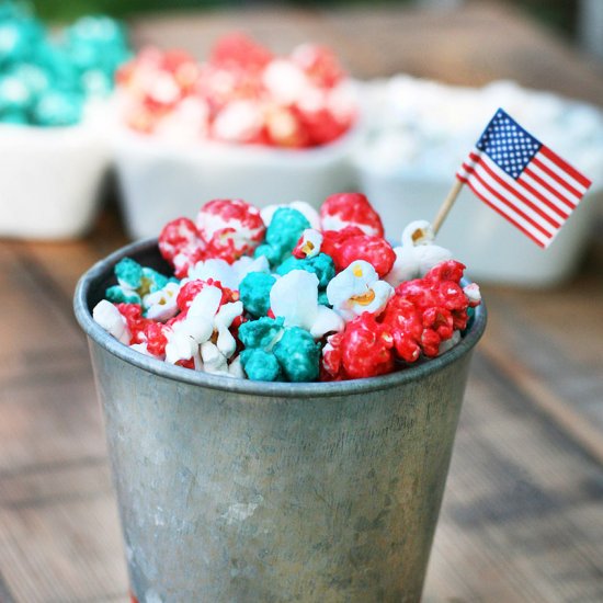 Red, White And Blue Popcorn