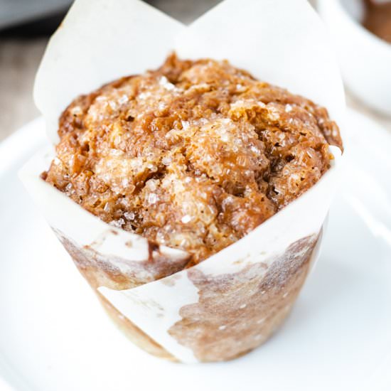 Banana Muffins with Dulce de Leche